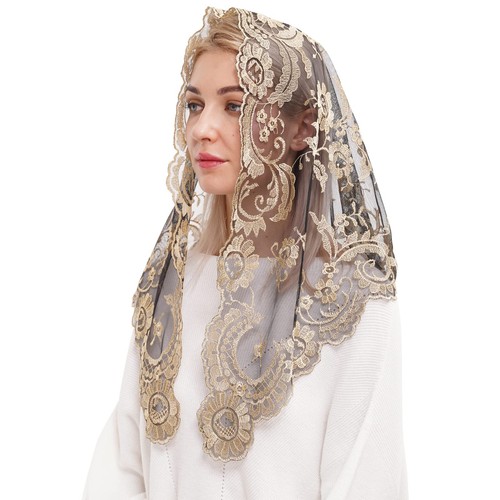 Embroidery lace veils catholic - embroidery,