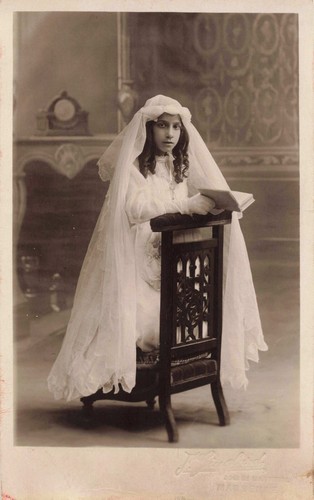 Pretty girl white veil - in,