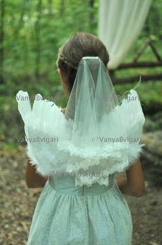 Communion lace veil two tier - communion,