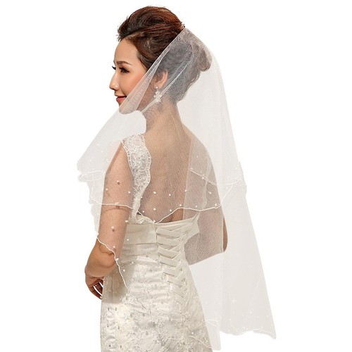 Bridal veil white - white, comb