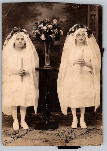 Antique rppc postcard - postcard, two