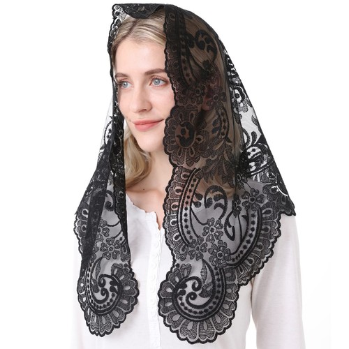 Black mantilla catholic church - catholic,