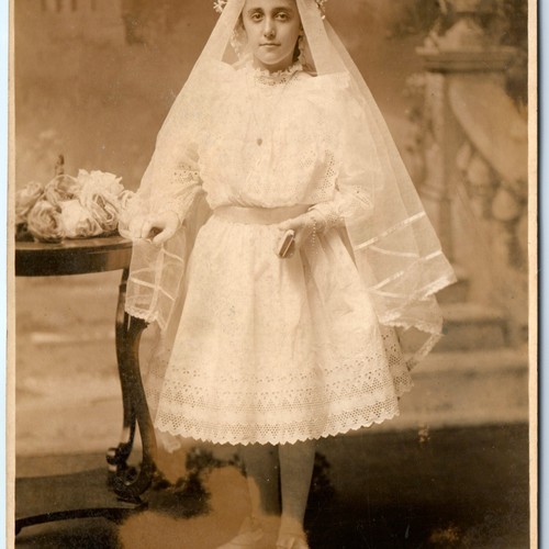 C1910s girl communion - c1910s,