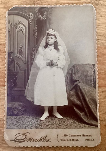 Antique photo girl wearing - antique, of