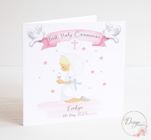 Girls first holy communion - holy,